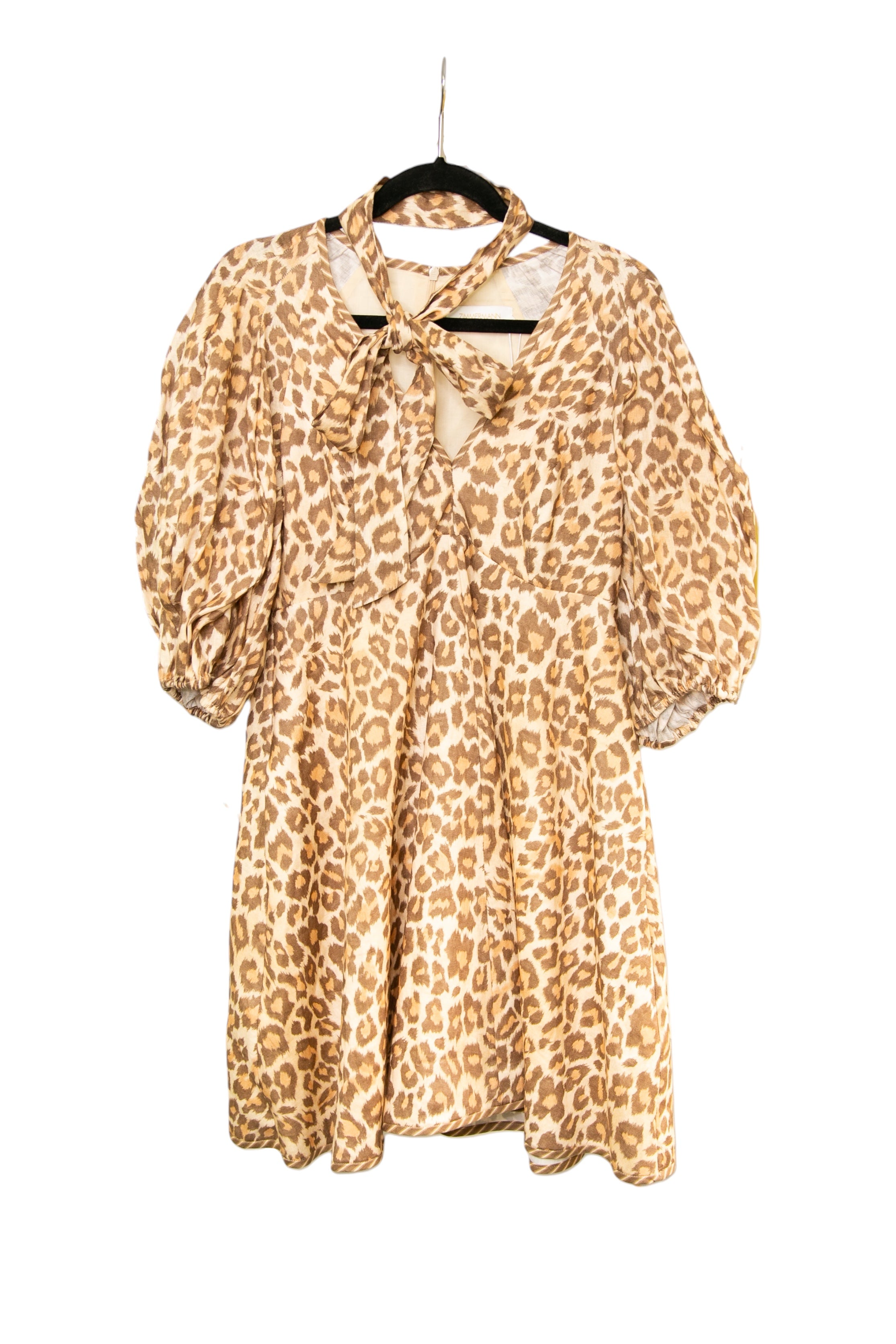 ZIMMERMANN Toffee Leopard Tie Neck Mini Dress Size 2 (New) – Luxury Labels ZIMMERMANN Toffee Leopard Tie Neck Mini Dress Size 2 (New) – Luxury Labels