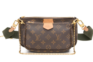 LOUIS VUITTON Multi Pochette Accessoires Khaki Crossbody Bag
