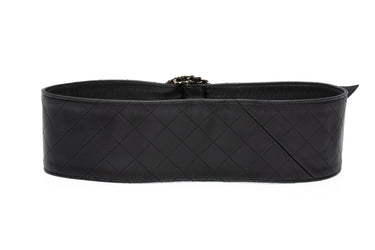 CHANEL Lambskin Stitched Chain Belt 75/30