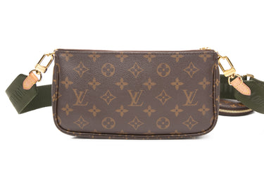 LOUIS VUITTON Multi Pochette Accessoires Khaki Crossbody Bag