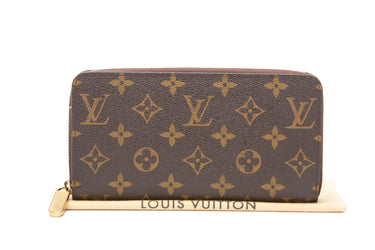 LOUIS VUITTON Zippy Monogram Brown Wallet