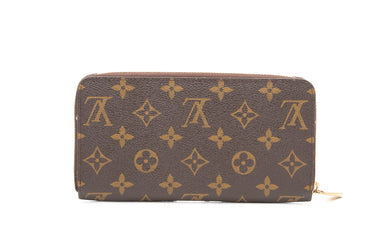 LOUIS VUITTON Zippy Monogram Brown Wallet
