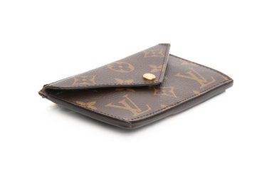 LOUIS VUITTON Black Monogram Recto Verso Card Holder