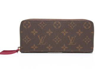 LOUIS VUITTON Monogram Fuchsia Clemence Wallet