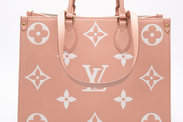 LOUIS VUITTON Rose Trianon OntheGo Empreinte Bicolor MM