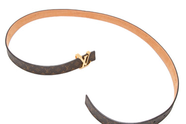 LOUIS VUITTON Monogram Initiales 20mm Belt 90/36