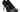 CHANEL Black Leather and Patent Pumps Heel Size 42