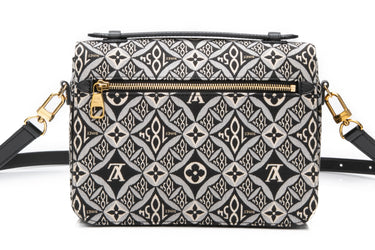 LOUIS VUITTON Grey Jacquard Since 1854 Pochette Metis Crossbody Bag