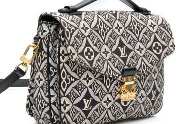 LOUIS VUITTON Grey Jacquard Since 1854 Pochette Metis Crossbody Bag
