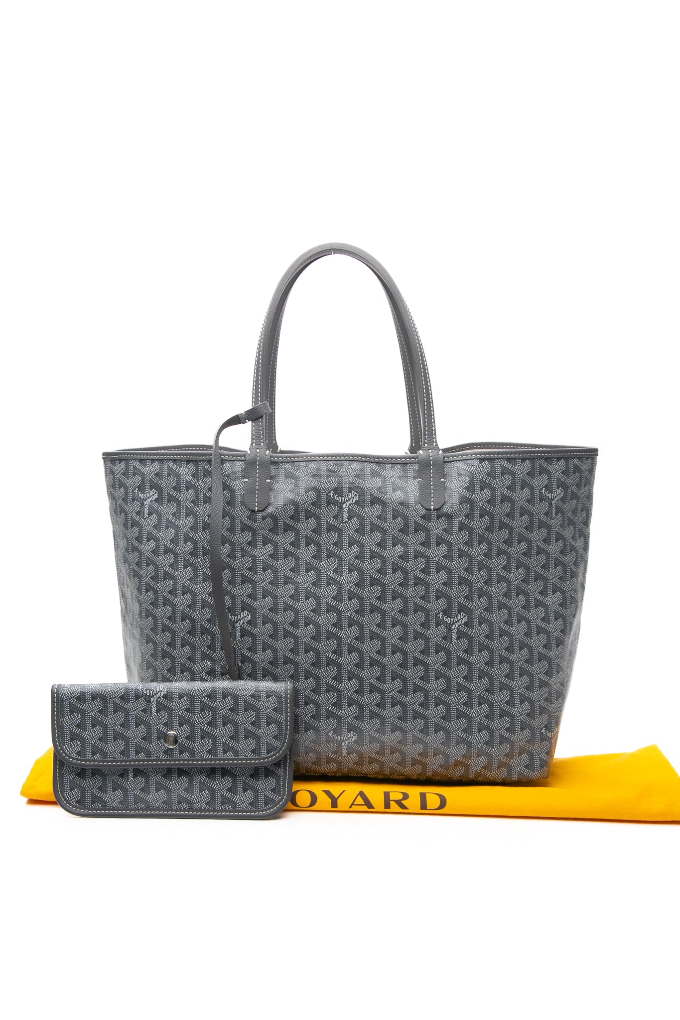 Goyard グレー サンルイ GM 美品】GOYARD Saint-Louis GM Tote Bag Gray