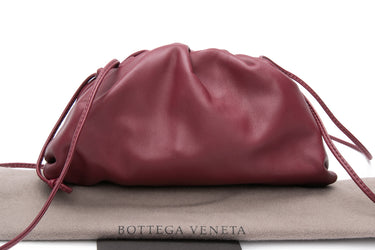 BOTTEGA VENETA Bordeaux Butter Calfskin The Mini Pouch Crossbody Bag