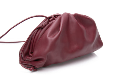 BOTTEGA VENETA Bordeaux Butter Calfskin The Mini Pouch Crossbody Bag