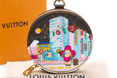 LOUIS VUITTON Monogram 2022 Christmas Animation Tokyo Round Coin Purse