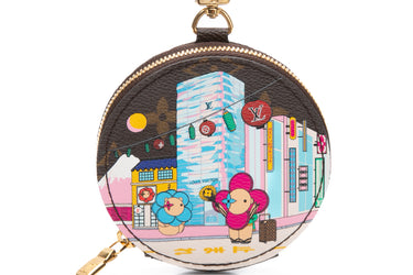 LOUIS VUITTON Monogram 2022 Christmas Animation Tokyo Round Coin Purse