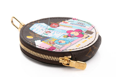 LOUIS VUITTON Monogram 2022 Christmas Animation Tokyo Round Coin Purse