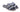 CHANEL Blue Ecru Grey Tweed Lambskin CC Turnlock Mule Sandals 37.5