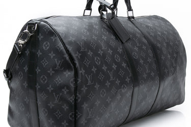 LOUIS VUITTON Monogram Eclipse Canvas Keepall Bandoulière 55