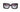 CHANEL Black and Gold Rectangle Acetate Sunglasses (New)