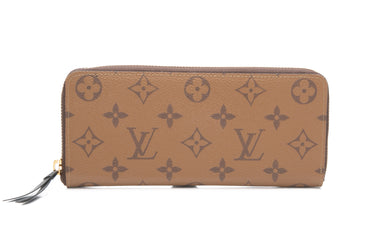 LOUIS VUITTON Monogram Reverse Clemence Wallet