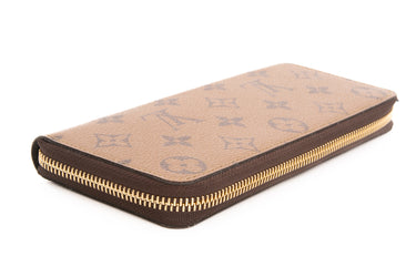 LOUIS VUITTON Monogram Reverse Clemence Wallet