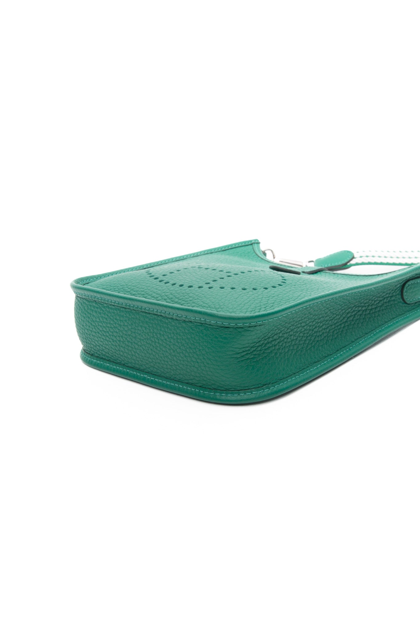 Herms Evelyne TPM Crossbody Bag Clemence Leather - Green Herms Evelyne TPM Crossbody Bag Clemence Leather - Green