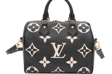 LOUIS VUITTON Speedy Bandouliere 25 Bicolor Monogram Empreinte Leather