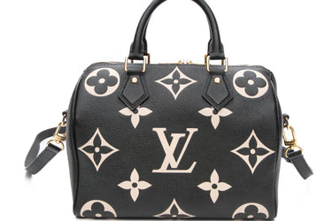 LOUIS VUITTON Speedy Bandouliere 25 Bicolor Monogram Empreinte Leather