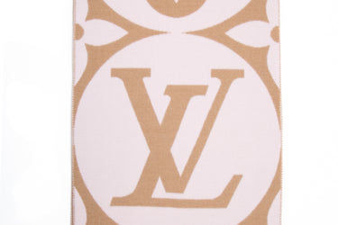 LOUIS VUITTON Beige Rose Medallion Scarf (New)