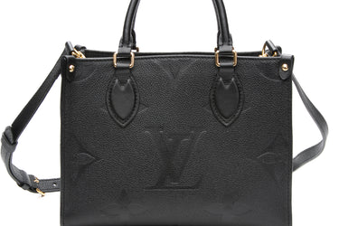 LOUIS VUITTON Black Empreinte Monogram Onthego PM