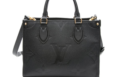 LOUIS VUITTON Black Empreinte Monogram Onthego PM