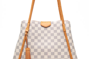 LOUIS VUITTON Damier Azur Rose Ballerine Propriano Shoulder Bag