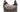 BURBERRY Brown Smoked Check Canvas Chain Large Hobo Bag
