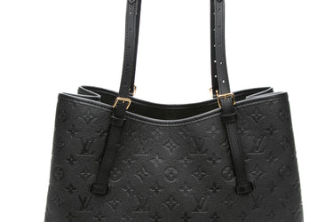 LOUIS VUITTON Black Babylone Tote MM