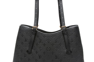 LOUIS VUITTON Black Babylone Tote MM