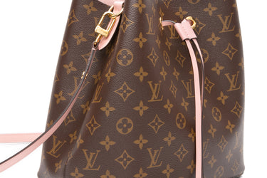 LOUIS VUITTON Monogram Neonoe MM Rose Poudre