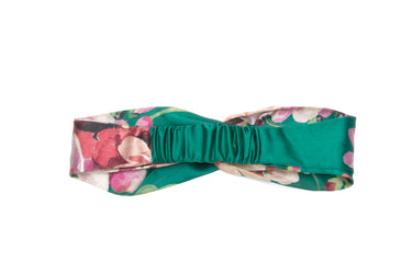 GUCCI GG Grass Silk Blooms Flower Print Duchesse Headband