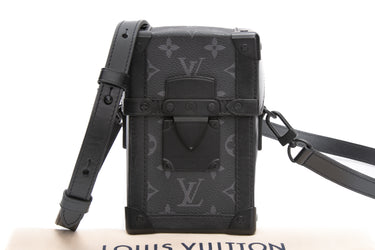 LOUIS VUITTON Black Monogram Eclipse Vertical Trunk Wearable Wallet