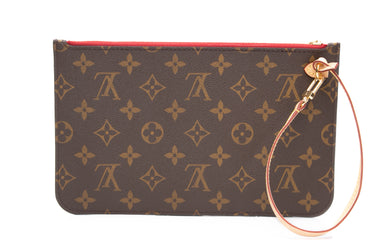 LOUIS VUITTON Monogram Red Wristlet