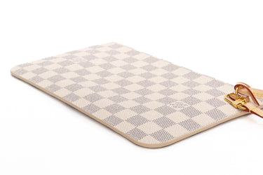 LOUIS VUITTON Damier Azur Wristlet (New)