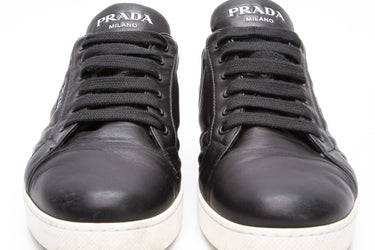 PRADA Calzature Donna Black Black Nappa Sneakers 38