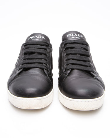PRADA Calzature Donna Black Black Nappa Sneakers 38 โ Luxury Labels