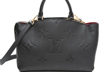 LOUIS VUITTON Black Empreinte Monogram Petit Palais PM