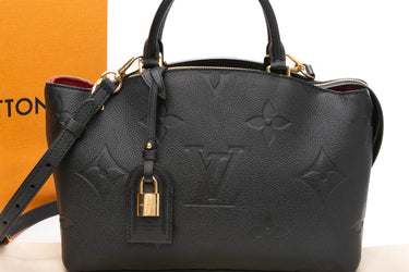 LOUIS VUITTON Black Empreinte Monogram Petit Palais PM