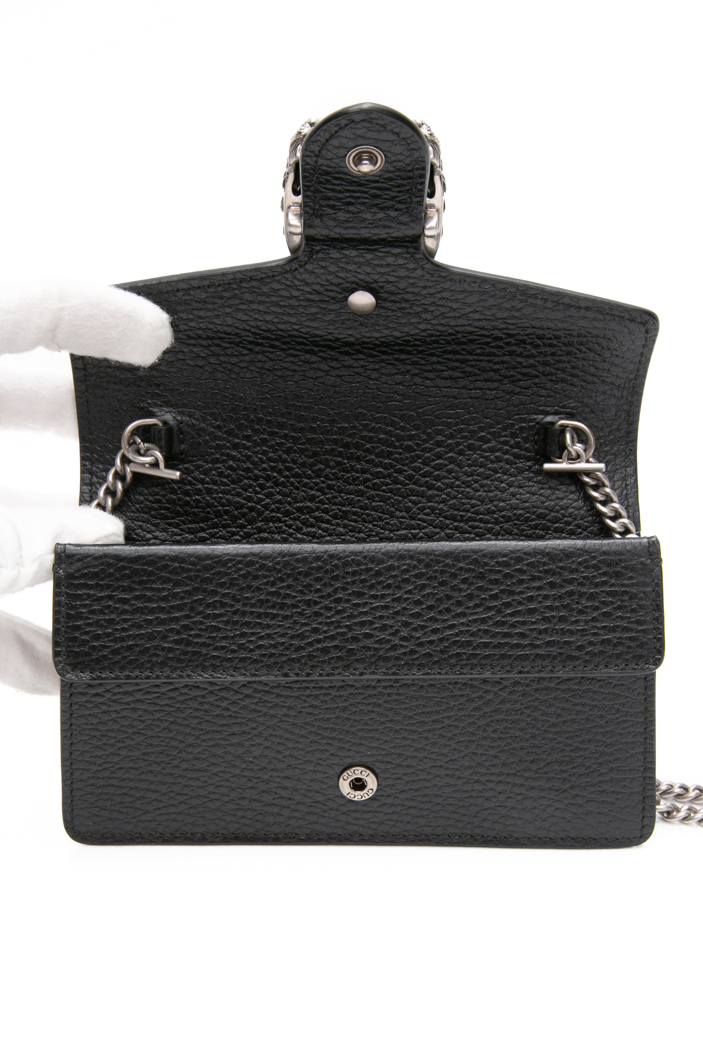 ◆GUCCI 最新作 SS25◆Dionysus スーパー ミニバッグ/Black◆ Dionysus mini bag in black leather | GUCCI® US