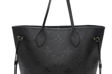 LOUIS VUITTON Black Empreinte Neverfull MM