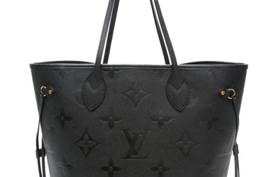 LOUIS VUITTON Black Empreinte Neverfull MM