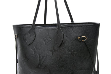 LOUIS VUITTON Black Empreinte Neverfull MM