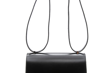 HERMES Noir Box Calfskin Leather Constance 18 III Mirror Bag