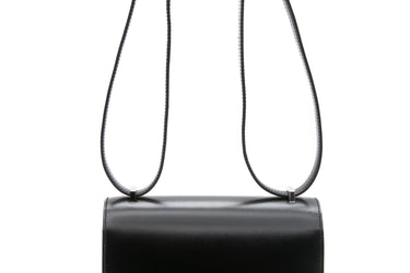 HERMES Noir Box Calfskin Leather Constance 18 III Mirror Bag