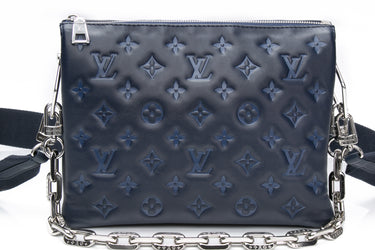 LOUIS VUITTON Navy Coussin PM Crossbody